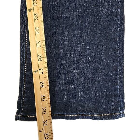 Levis Womens Classic Bootcut Jeans Size 4 W27 L32 Dark Wash Stretch Blue Denim - Picture 6 of 10